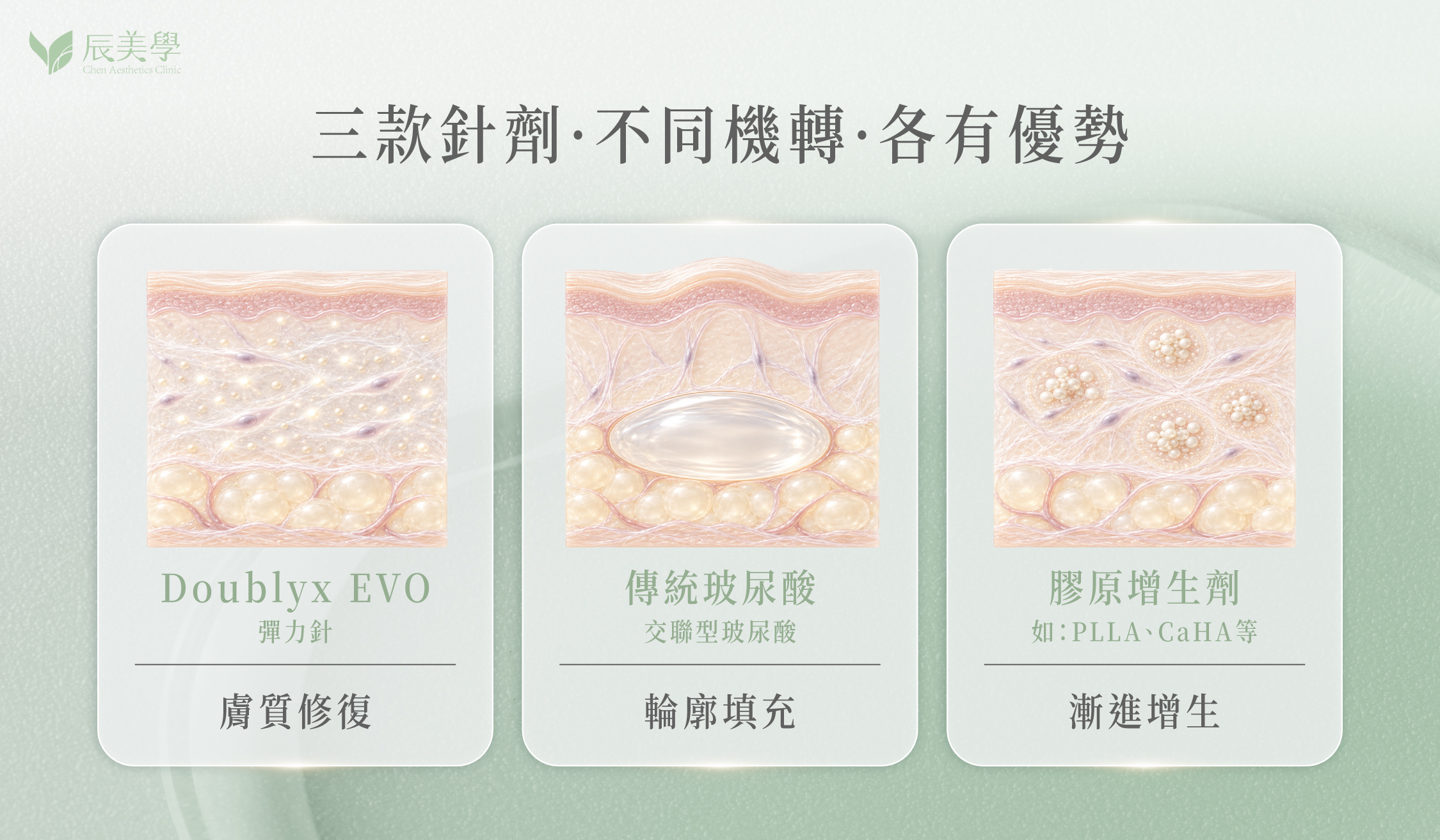 彈力針、玻尿酸、膠原蛋白增生劑＿辰美學